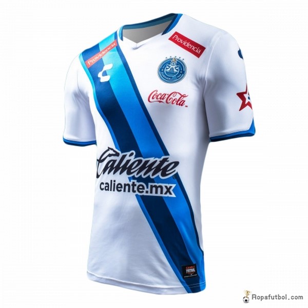 Camiseta Club Puebla Replica Primera Ropa Tenis Charly 2017/18 Blanco